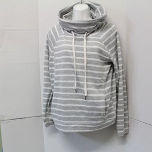 bajee collections sweatshirt  size L gray white